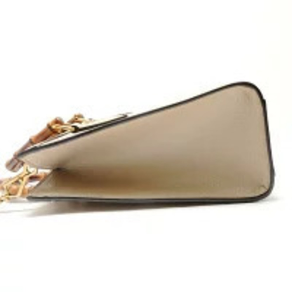 Gucci Bamboo Handbag Beige Cream Diana Tan Cream